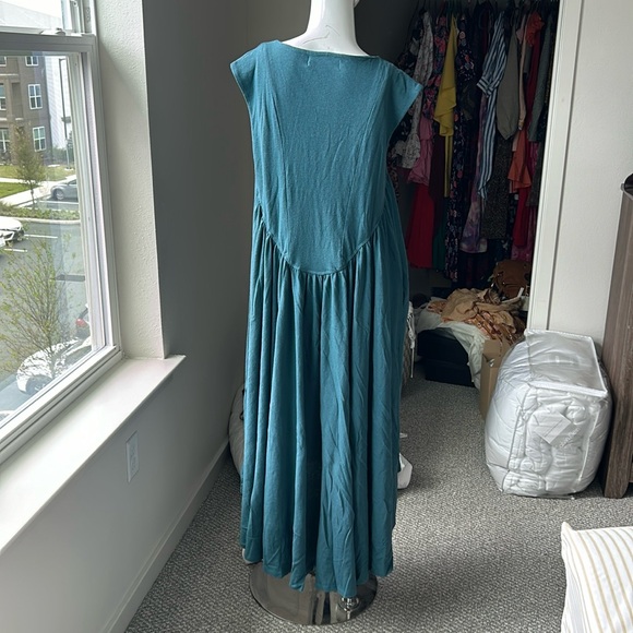 FREE PEOPLE BEACH BY FREE PEOPLE MADELYN MIDI DRESS SIZE S MSRP $88.00 NWT - Picture 2 of 7